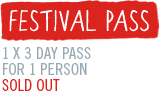 festival pass on sale now one three day pass for one person