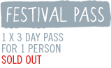 festival pass on sale now one three day pass for one person