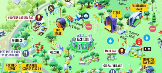 WOMADelaide-Map