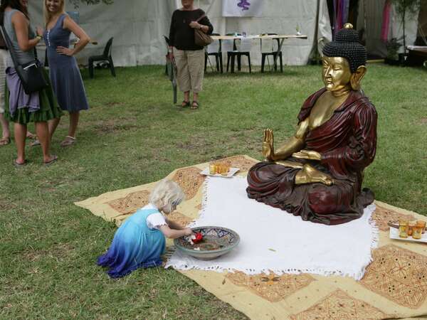 Buddha in Healing Village - Image Tony Lewis