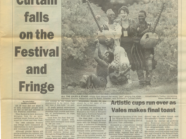 1998 The Advertiser - Curtain falls on the Festival and Fringe