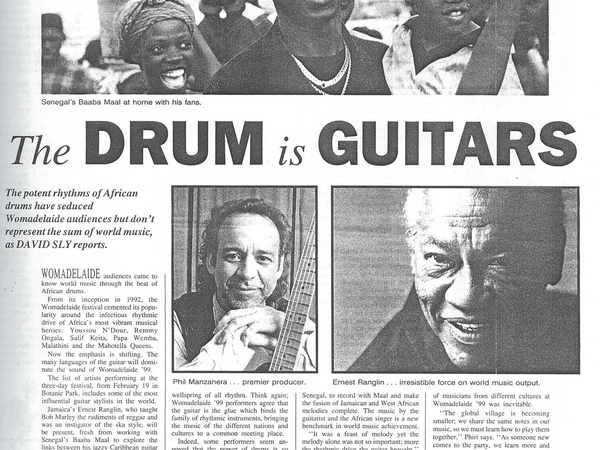 The Saturday Paper - The Drum is Guitars