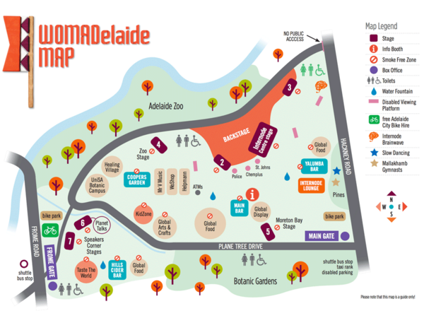 WOMADelaide 2014 - Map