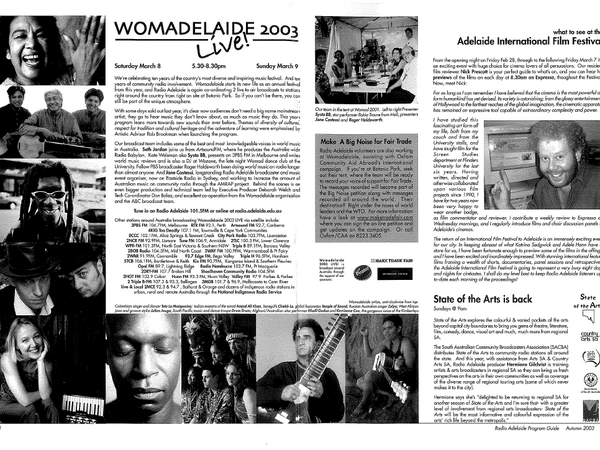 Radio Adelaide Guide Womad